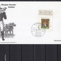 BRD / Bund 1996 Sonderpostkarte Nürnberger Christkindlesmarkt mit MiNr. 1891 Sonderst