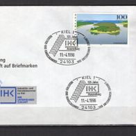 BRD / Bund 1996 Sonderbeleg 125 Jahre IHK mit MiNr. 1850 Sonderstempel Kiel