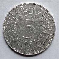5 DM Münze 1957 F 625/1000 Silber 11,2 Gramm
