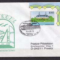 BRD / Bund 1996 Bilder aus Deutschland (IV) Beleg MiNr. 1849 ER ESST Malente gelaufen