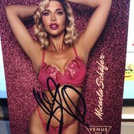Autogrammkarte Erotikmodel Micaela Schäfer - Original - Signiert - gut