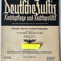 Deutsche Justiz - Rechtspflege und Rechtspolitik - März 1940 - 3 Hefte