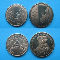 Vatikan 20-50 Cent 2005,2001 Specimen Probe Prägung STgL (W102)
