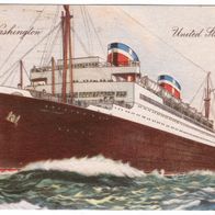 S.S. Washington Postkarte - eine der wertvollsten der Welt (T105a)