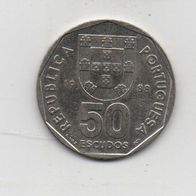 Münze Portugal 50. Escudos. 1988
