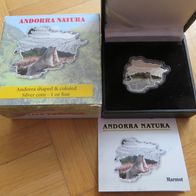 1 Unze Silver Coin Groundhog Andorra Natura 2013 Proof