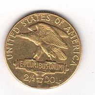 2,5 Dollars 900/000 GOLD USA "Panama Pacific Exposition" Originalmünze - 0002