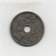 Münze Belgien 5 Centimes 1910