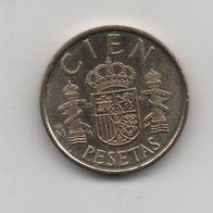 Münze Spanien 100 Peseten 1982