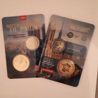 2 Euro Frankreich 2025 Notre Dame Coincard Sonderedition mit Medaille