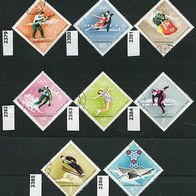 Ungarn Mi. Nr. 2379+ 2380+ 2381+ 2382+ 2383+ 2384+ 2385+ 2386 Olymp. Winterspiele o <