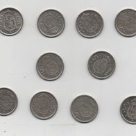 10 Münzen Spanien 5 Peseten Juan Carlos