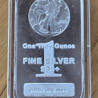 1oz Silberbarren Walking Liberty Lady 999er Silber