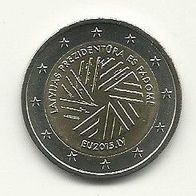 Lettland 2 Euro Gedenkmünze 2015 EU-Ratspräsidentschaft unzirkuliert