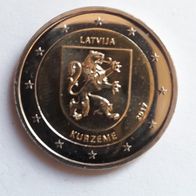 Lettland 2 Euro Gedenkmünze 2017 Kurland unzirkuliert