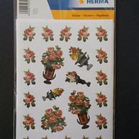 Herma Decor Sticker No.3339 -nostalgische Blumen, geglimmert