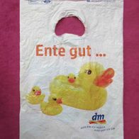 Plastik Tüte Einkaufstüte "dm Drogerie" 24 x 35 cm Einkaufs Tasche Trage Sammler