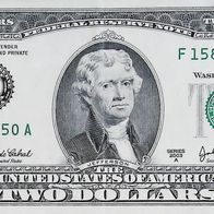 2 Dollars 2003 A aus den USA "Atlanta (F)" edle Originalbanknote - 0007