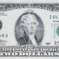 2 Dollars 2003 aus den USA "Minneapolis (I)" edle Originalbanknote - 0007A