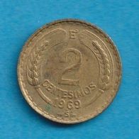 Chile 2 Centesimo 1969