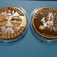 Finnland 2002 100 Euro Silber / Gold Erstabschlag