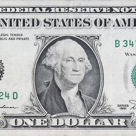 1 Dollar 1981 aus den USA "New York (B)" seltene Originalbanknote - 0008A