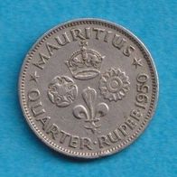 Mauritius 1/4 Rupee 1950
