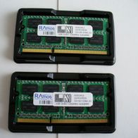 2 Stück 2GB Arbeitsspeicher RAM DDR3 1066MHz SODIMM GSD
