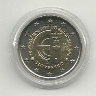 Slowakei 2 Euro Gedenkmünze 2014 10. Jahrestag des Beitritts zur EU unzirkuliert