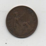 Münze England Half Penny 1934