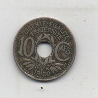 Münze Frankreich 10 Centimes 1920