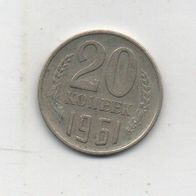 Münze CCCP 20 Kopeken 1961