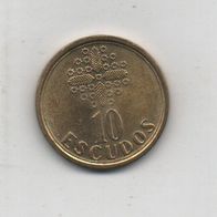 Münze Portugal 10 Escudos 1998