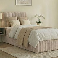 Boxspringbett Einzelbett RALFI mit Bettkasten | 80/90/100x200 | H2/H3/H4 | Visco oder