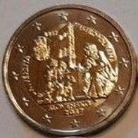 Slowakei 2 Euro Gedenkmünze 2017 Universitas Istropolitana unzirkuliert