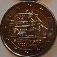 Slowakei 2 Euro Gedenkmünze 2022 Förderung von Grubenwasser unzirkuliert