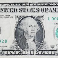 1 Dollar 1988 A aus den USA "San Francisco (L)" seltene Originalbanknote - 0011