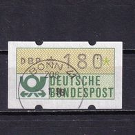 Bund ATM 1 Wert 1,80 DM gestempelt M€ 4,20 #L95d