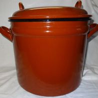 R Einwecktopf Einkochtopf Suppentopf Alt Emailliert 20L mit Deckel- Glashalter f. Gas