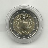Portugal 2 Euro Gedenkmünze 2007 50 Jahre Römische Verträge unzirkuliert