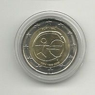 Portugal 2 Euro Gedenkmünze 2009 10 Jahre WWU unzirkuliert
