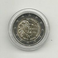 Portugal 2 Euro Gedenkmünze 2010 100 Jahre Portugiesische Republik unzirkuliert