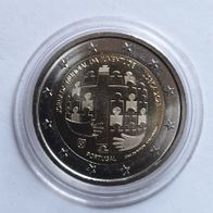 Portugal 2 Euro Gedenkmünze 2023 Weltjugendtag in Lissabon unzirkuliert