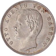 Deutschland Bayern Silbermünze 5 Mark 1901 D, König Otto (1886-1913)