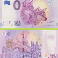 0 Euro Schein Alpha UEJF 2018-1 selten Nr 9981
