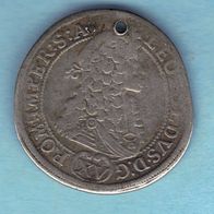 XV Kreuzer Böhmen 1694 GE Prag Leopold I. Original SILBER Münze - 0091