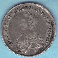 1/3 Taler 1764 Sachsen Weimar Eisenach Anna Amalia - Original SILBER Münze - 0093