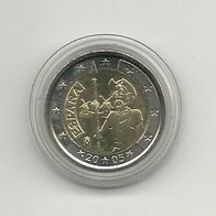 Spanien 2 Euro Gedenkmünze 2005 Don Quijote unzirkuliert