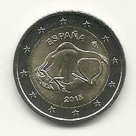 Spanien 2 Euro Gedenkmünze 2015 Höhle von Altamira unzirkuliert