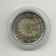 Spanien 2 Euro Gedenkmünze 2015 30 Jahre Flagge unzirkuliert